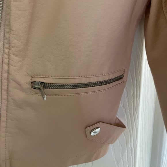 Light Pink moto jacket by forever21 - Picture 3 of 6